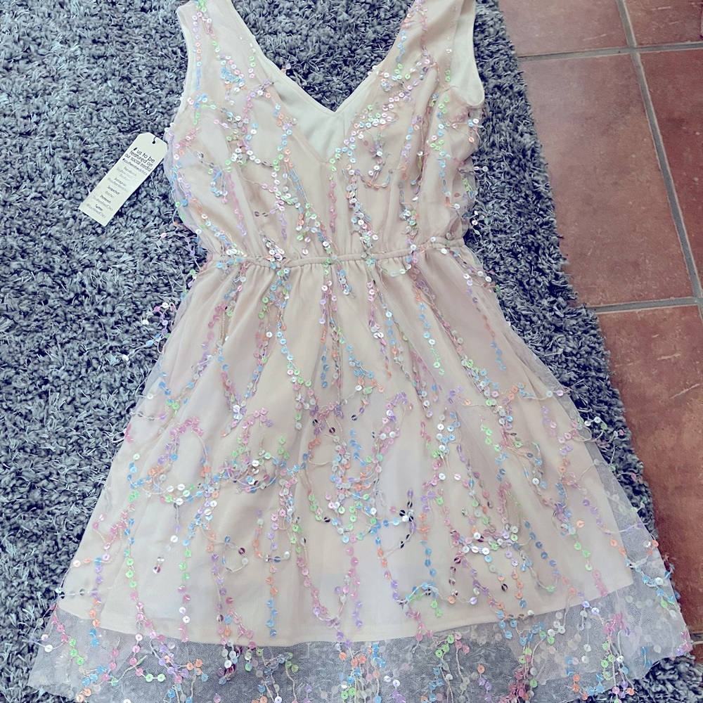 Sassy V-Neck Short Dress.